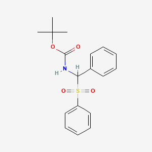 (Benzenesulfonylphenylmethyl)carbamic acid tert-butyl ester