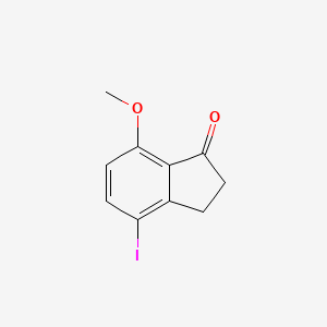 molecular formula C10H9IO2 B8204507 4-Iodo-7-methoxyindan-1-one CAS No. 1391118-96-9