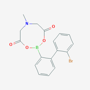 molecular formula C17H15BBrNO4 B8204521 2-Bromobiphenyl-2'-boronic acid MIDA ester, 97% 