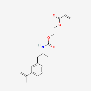 molecular formula C19H25NO4 B8204525 2-[1-(3-Prop-1-en-2-ylphenyl)propan-2-ylcarbamoyloxy]ethyl 2-methylprop-2-enoate 