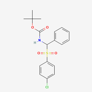 [alpha-(4-Chlorophenylsulfonyl)benzyl]carbamic acid tert-butyl ester