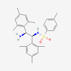 N-[(1S,2S)-2-Amino-1,2-bis(2,4,6-trimethylphenyl)ethyl]-4-methylbenzene-1-sulfonamide