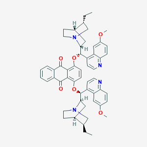 molecular formula C54H56N4O6 B8204550 1,4-bis[(S)-[(2R,4S,5S)-5-ethyl-1-azabicyclo[2.2.2]octan-2-yl]-(6-methoxyquinolin-4-yl)methoxy]anthracene-9,10-dione 