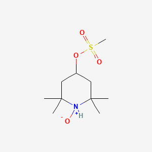 molecular formula C10H21NO4S B8204567 2,2,6,6-Tetramethyl-4-(methylsulfonyloxy)-1-piperidinooxy 