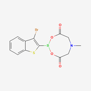 molecular formula C13H11BBrNO4S B8204583 3-Bromobenzothiophene-2-boronic acid MIDA ester, 95% 
