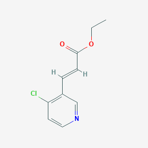 molecular formula C10H10ClNO2 B8204600 Ethyl 3-(4-chloropyridin-3-yl)prop-2-enoate 