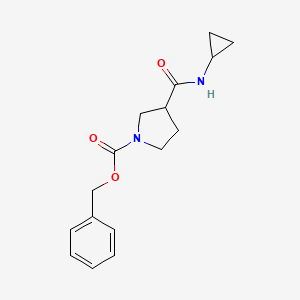 molecular formula C16H20N2O3 B8204624 Benzyl 3-(cyclopropylcarbamoyl)pyrrolidine-1-carboxylate 