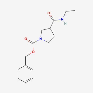 molecular formula C15H20N2O3 B8204628 Benzyl 3-(ethylcarbamoyl)pyrrolidine-1-carboxylate 