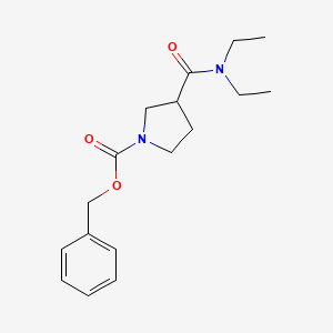 molecular formula C17H24N2O3 B8204665 Benzyl 3-(diethylcarbamoyl)-1-pyrrolidinecarboxylate 