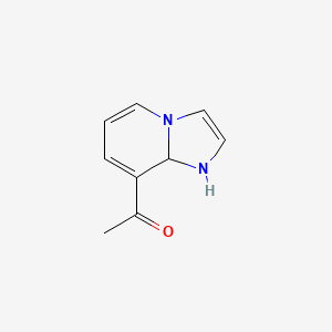 molecular formula C9H10N2O B8204669 1-(1,8A-dihydroimidazo[1,2-a]pyridin-8-yl)ethanone 