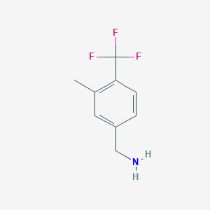 molecular formula C9H10F3N B8204676 [3-Methyl-4-(trifluoromethyl)phenyl]methanamine 