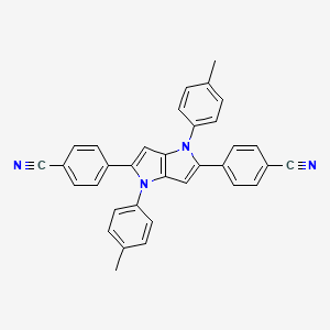 4,4'-[1,4-DIhydro-1,4-bis(4-methylphenyl)pyrrolo[3,2-b]pyrrole-2,5-diyl]bis-benzonitrile