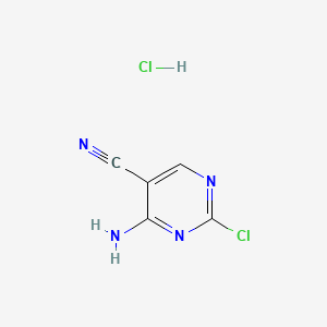 4-Amino-2-chloropyrimidine-5-carbonitrile;hydrochloride
