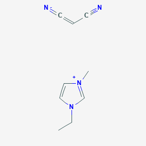 molecular formula C9H12N4 B8204779 1-乙基-3-甲基咪唑鎓双氰基甲烷 