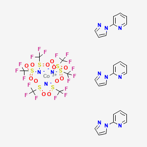 molecular formula C30H21CoF18N12O12S6 B8204797 FK 102 Co(III) TFSI 盐 