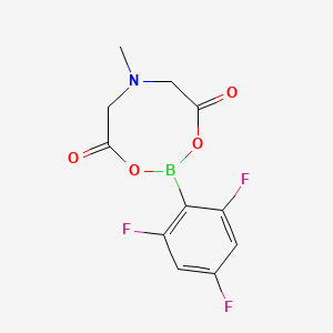 molecular formula C11H9BF3NO4 B8204806 2,4,6-trifluorophenylboronic acid MIDA ester 