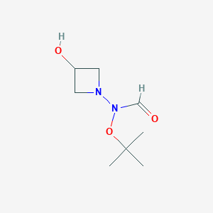 molecular formula C8H16N2O3 B8204879 N-(3-hydroxyazetidin-1-yl)-N-[(2-methylpropan-2-yl)oxy]formamide 