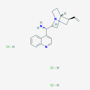 molecular formula C19H26Cl3N3 B8204890 (S)-Quinolin-4-yl((1S,2S,4S,5R)-5-vinylquinuclidin-2-yl)methanamine trihydrochloride 