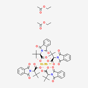 molecular formula C64H72N4O20Rh2 B8204894 Rh2(R-PTTL)4 2EtOAc 