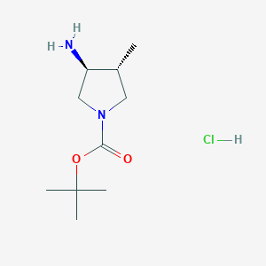 tert-butyl (3S,4R)-3-amino-4-methylpyrrolidine-1-carboxylate hydrochloride