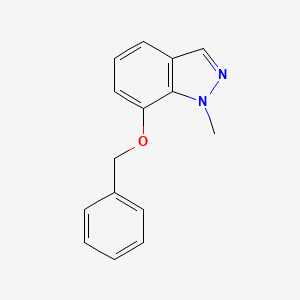 molecular formula C15H14N2O B8204929 1-Methyl-7-phenylmethoxyindazole 
