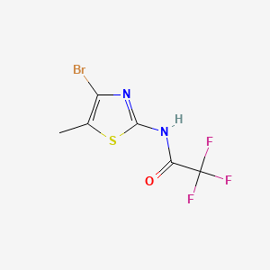 molecular formula C6H4BrF3N2OS B8204944 N-(4-bromo-5-methyl-1,3-thiazol-2-yl)-2,2,2-trifluoroacetamide 