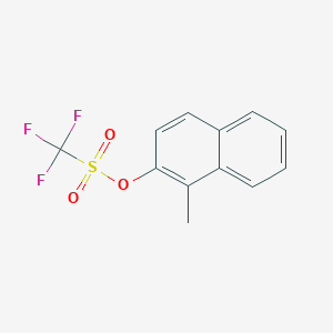 molecular formula C12H9F3O3S B8204973 1-Methylnaphthalen-2-yl trifluoromethanesulfonate 