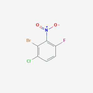 molecular formula C6H2BrClFNO2 B8204983 2-Bromo-1-chloro-4-fluoro-3-nitrobenzene 