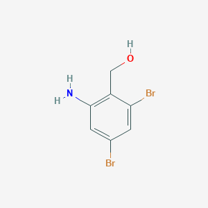 molecular formula C7H7Br2NO B8204993 (2-Amino-4,6-dibromo-phenyl)methanol 