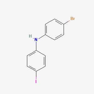 molecular formula C12H9BrIN B8205063 4-bromo-N-(4-iodophenyl)aniline 