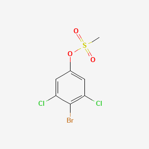 molecular formula C7H5BrCl2O3S B8205087 (4-Bromo-3,5-dichlorophenyl) methanesulfonate 