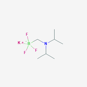 molecular formula C7H16BF3KN B8205153 Potassium (diisopropylamino)methyltrifluoroborate 