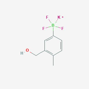 molecular formula C8H9BF3KO B8205163 Potassium 3-hydroxymethyl-4-methylphenyltrifluoroborate 