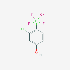 molecular formula C6H4BClF3KO B8205169 Potassium (2-chloro-4-hydroxyphenyl)trifluoroborate 