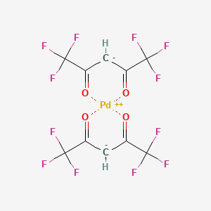molecular formula C10H2F12O4Pd B8205212 六氟乙酰丙酮钯(II) 