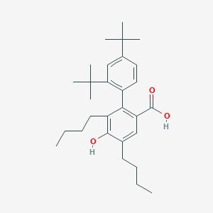 3,5-Dibutyl-2-(2,4-ditert-butylphenyl)-4-hydroxybenzoic acid