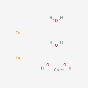 molecular formula CoFe2H6O4 B8205259 Cobalt(2+);iron;dihydroxide;dihydrate 