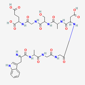 molecular formula C35H48N10O15 B8205310 Emideltide;Delta Sleep Inducing Peptide 