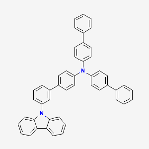 molecular formula C48H34N2 B8205375 N,N-Di([1,1'-biphenyl]-4-yl)-3'-(9H-carbazol-9-yl)-[1,1'-biphenyl]-4-amine 