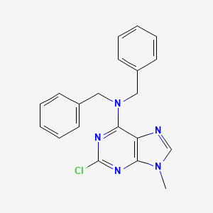 N,N-dibenzyl-2-chloro-9-methyl-9H-purin-6-amine