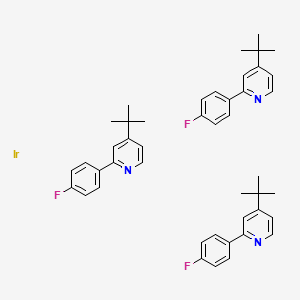 molecular formula C45H48F3IrN3 B8205455 4-Tert-butyl-2-(4-fluorophenyl)pyridine;iridium 