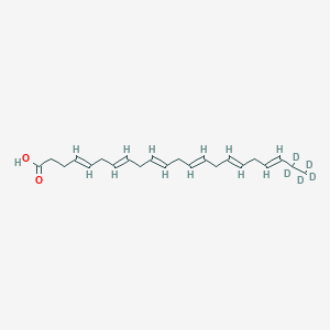 molecular formula C22H32O2 B8205475 4,7,10,13,16,19-Docosahexaenoic-21,21,22,22,22-d5 acid, (4Z,7Z,10Z,13Z,16Z,19Z)- 