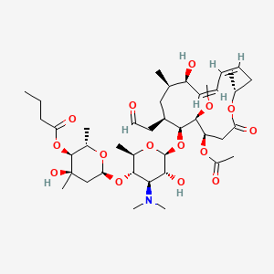 Leucomycin V, 3-acetate 4B-butanoate