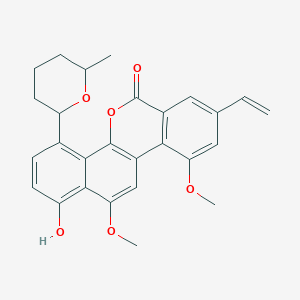 molecular formula C27H26O6 B8205506 O-Deacetylravidomycin 