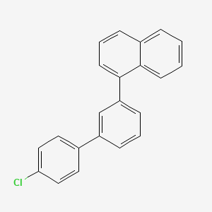 molecular formula C22H15Cl B8205540 1-(4'-Chloro-[1,1'-biphenyl]-3-yl)naphthalene 