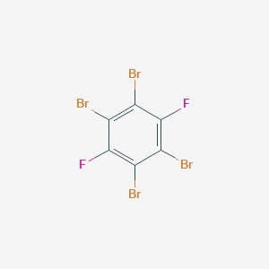 molecular formula C6Br4F2 B8205579 1,2,4,5-Tetrabromo-3,6-difluorobenzene 