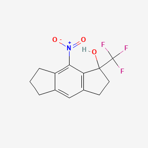 8-Nitro-1-(trifluoromethyl)-1,2,3,5,6,7-hexahydro-s-indacen-1-ol