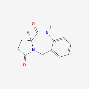 molecular formula C12H12N2O2 B8205599 (S)-1,5,10,11a-Tetrahydro-3H-benzo[e]pyrrolo[1,2-a][1,4]diazepine-3,11(2H)-dione 