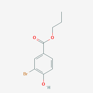 molecular formula C10H11BrO3 B8205617 Propyl 3-bromo-4-hydroxybenzoate CAS No. 37470-59-0