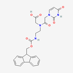 molecular formula C25H24N4O7 B8205682 Fmoc-PNA-U-OH 
